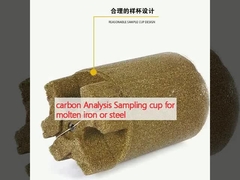 Análise de carbono Copo de amostragem para ferro fundido ou aço