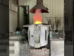 Forno de fundição de ferro com casca de alumínio compacto