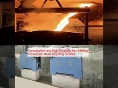 Forno de fusão de ferro de alta durabilidade para instalações de reciclagem de metais