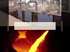 Estrutura de forno vertical ou horizontal Forno de fusão de cobre com elevada eficiência de fusão e com uma faixa de temperatura de até 1250 °C