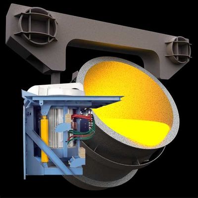 Forno de fusão de metais de frequência média Sistema de forno de indução industrial Economia de energia