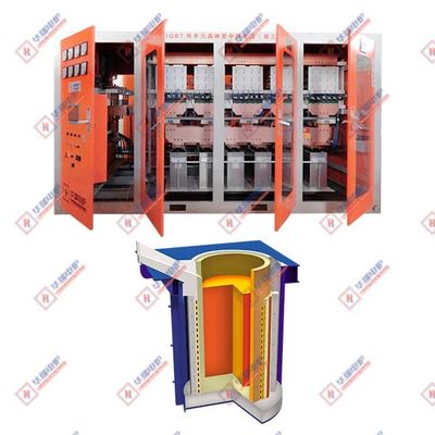Forno de fusão por indução de poupança de energia Forno de fusão por indução de baixa manutenção