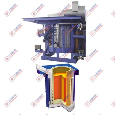 Forno de fusão por indução de 660V Baixo consumo de energia 3500KW