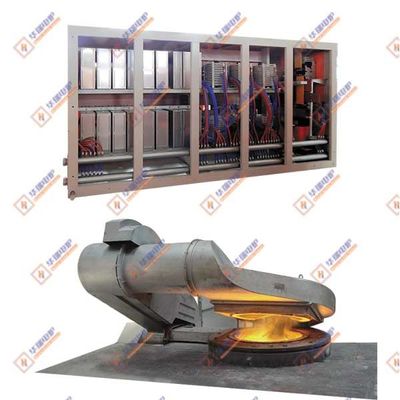 Forno de indução de média frequência de poupança de energia para fusão de aço