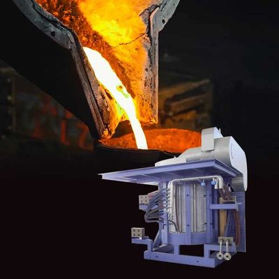 Forno de indução de alta durabilidade para fusão de aço, com baixo ruído e baixa taxa de falha