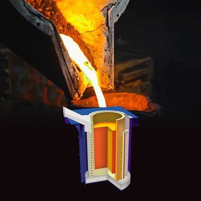 Forno de fusão de metal de aço de fusão rápida Baixa manutenção Completa segurança confiável