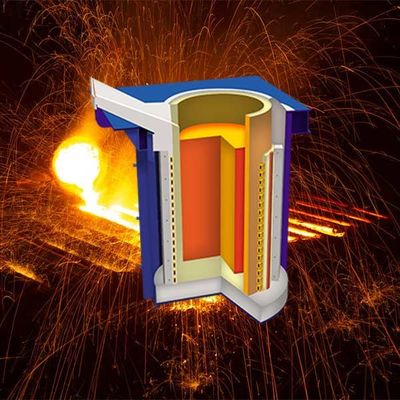 Forno de fusão de aço de poupança de energia personalizado Fusão rápida durável