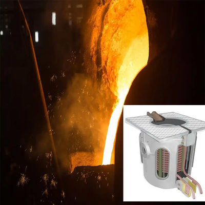 Sistema de forno de fusão por indução de baixa manutenção para fusão de cobre