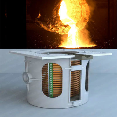 Sistema de forno de fusão por indução de baixa manutenção para fusão de cobre