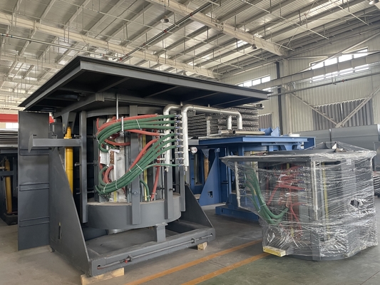 Forno de fusão por indução IGBT de alta fiabilidade com torre de arrefecimento fechada